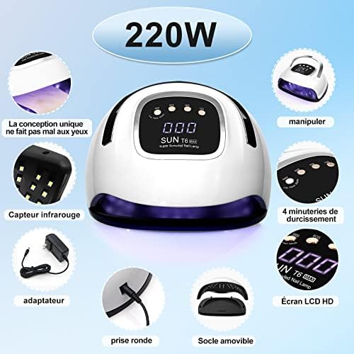 Lampe UV Sèche-Ongles - Machine à LED UV pour Ongles Gel