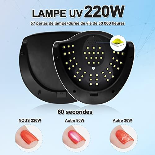 Lampe UV Sèche-Ongles - Machine à LED UV pour Ongles Gel