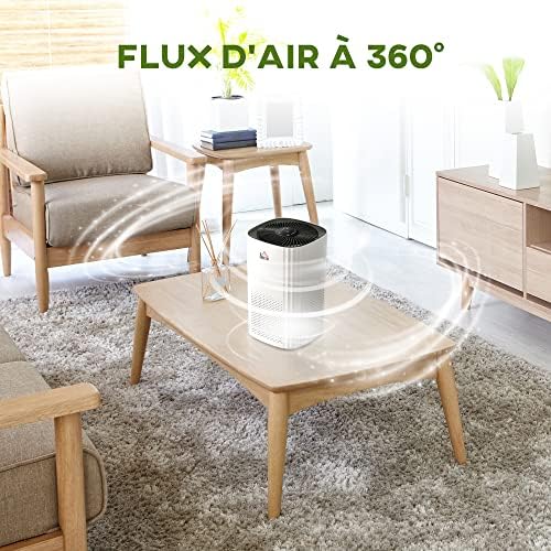 Purificateur d'Air Intérieur Portable avec Filtre - Sensation de fraicheur