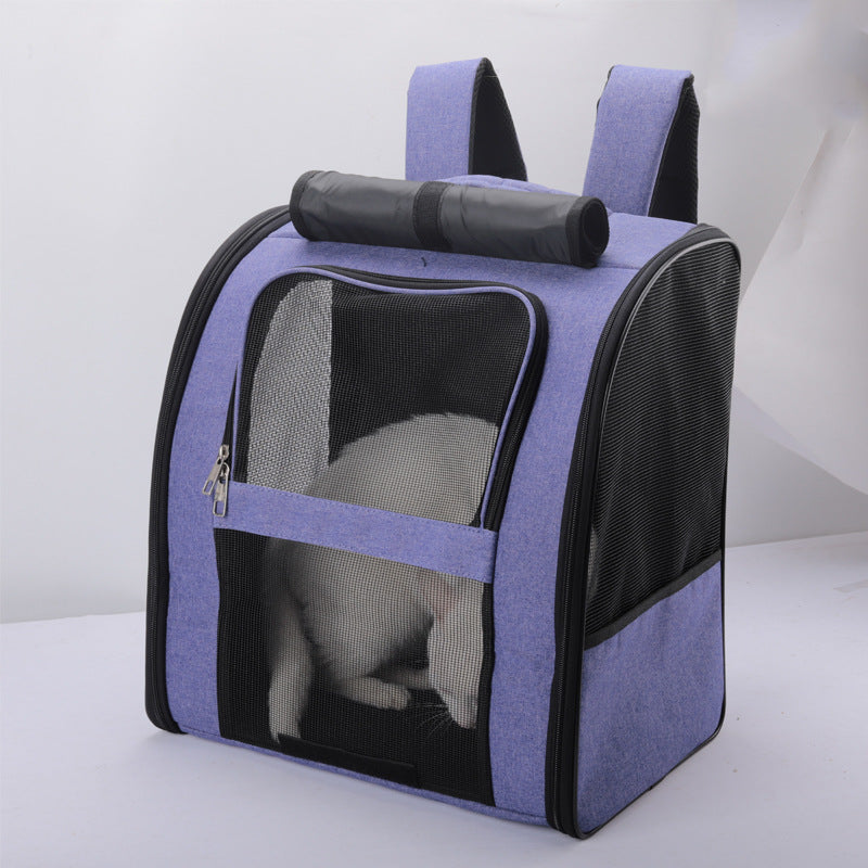 Sac à Dos Transport Chats - Respirant, Portable et Pliable