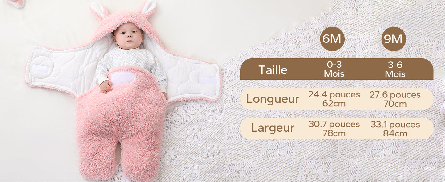 Gigoteuse Bébé Hiver - Turbulette Épaisse et Chaude pour Bébé