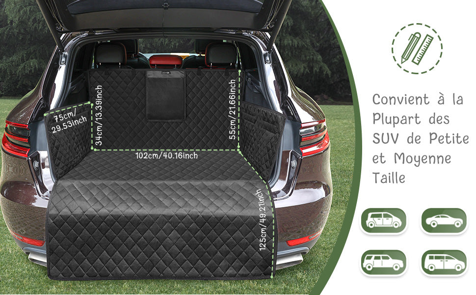 Housse de Coffre Voitures pour Animaux - Couverture Protection Animaux de Compagnie Chiens Chats