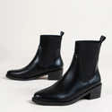 Bottines Chelsea Femme En Daim Synthétique - Talon Épais Confort - Fermeture Éclair Latérale - Taille 39 - Vert - Automne/Hiver - 4