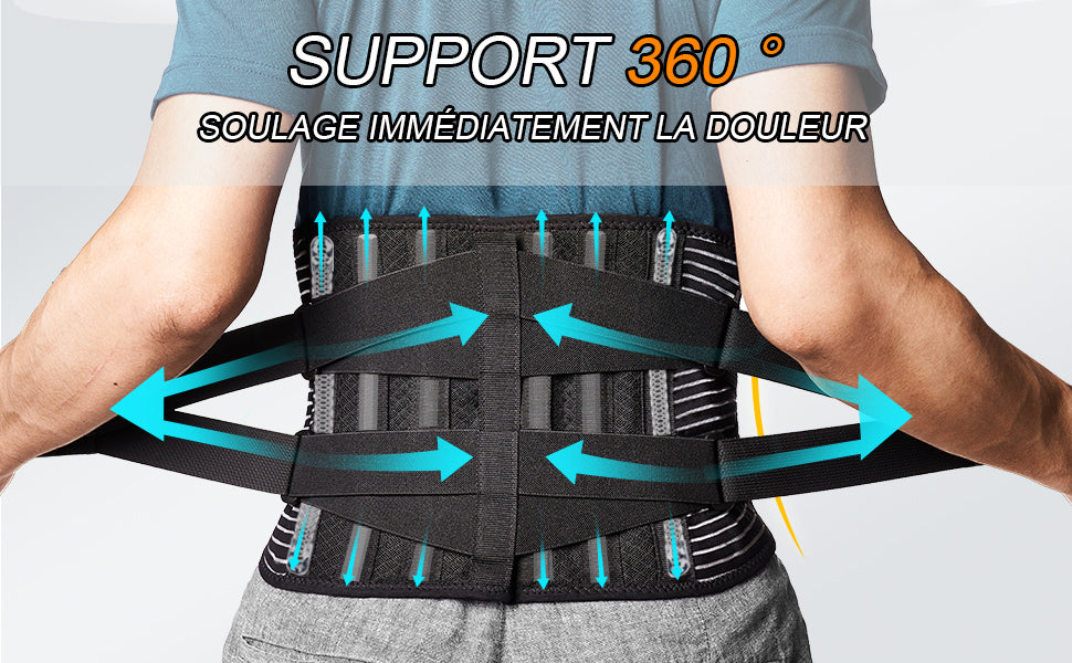 Ceinture de Maintien du Dos - Ceinture de Soutien Lombaire Réglable