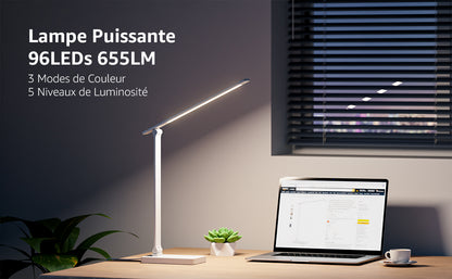 Lampe de Bureau Led 360 Tactile et Réglable