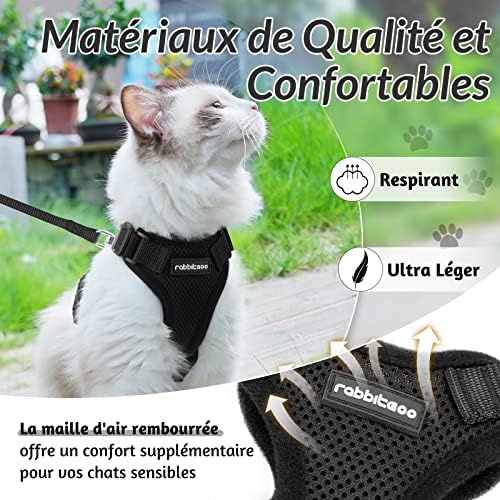 Harnais pour Chat Confortable et Léger