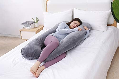 Coussin de Grossesse en forme de U - Oreiller de Maternité pour Femmes