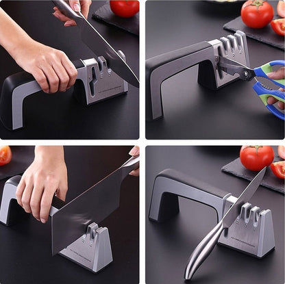 Aiguiseur de couteaux 4 en 1 professionnel - Ergonomique et Design