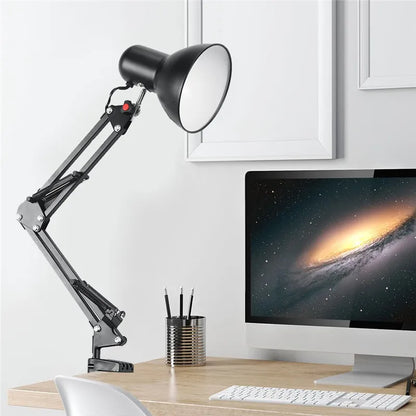 Lampe de Bureau Bras Pivotant Flexible - Lampe de Travail Bureau Bras Articulé