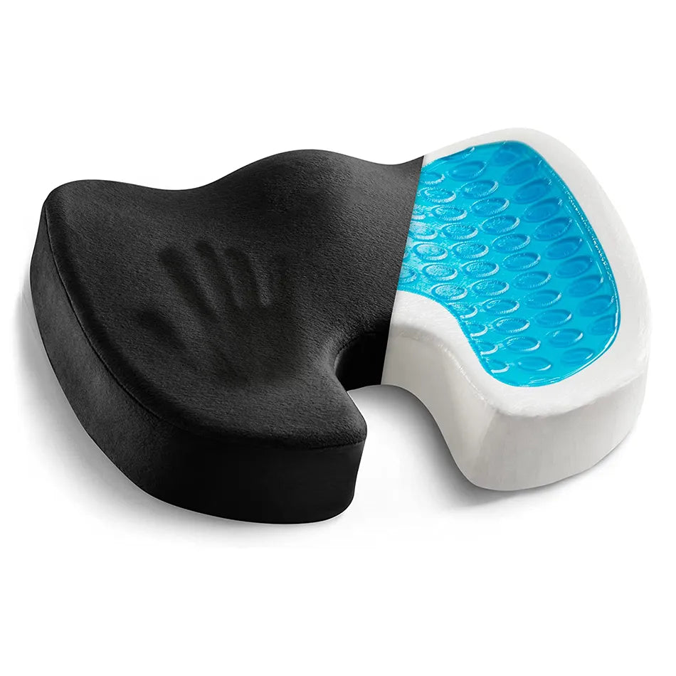 Coussin de Siège en Forme de U - Gel et Mousse Orthopédique et Ergonomique à Mémoire de Forme