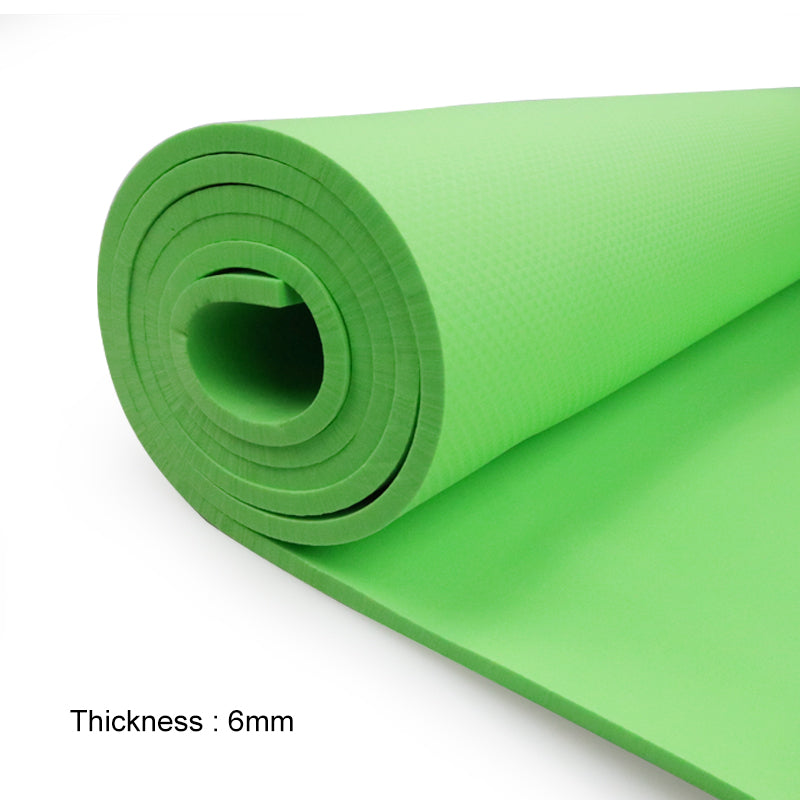 Tapis de Yoga - Surface Antidérapante - Épaisseur 6mm avec Sangle de Transport - Yoga, Pilates, Gymnastique, Fitness