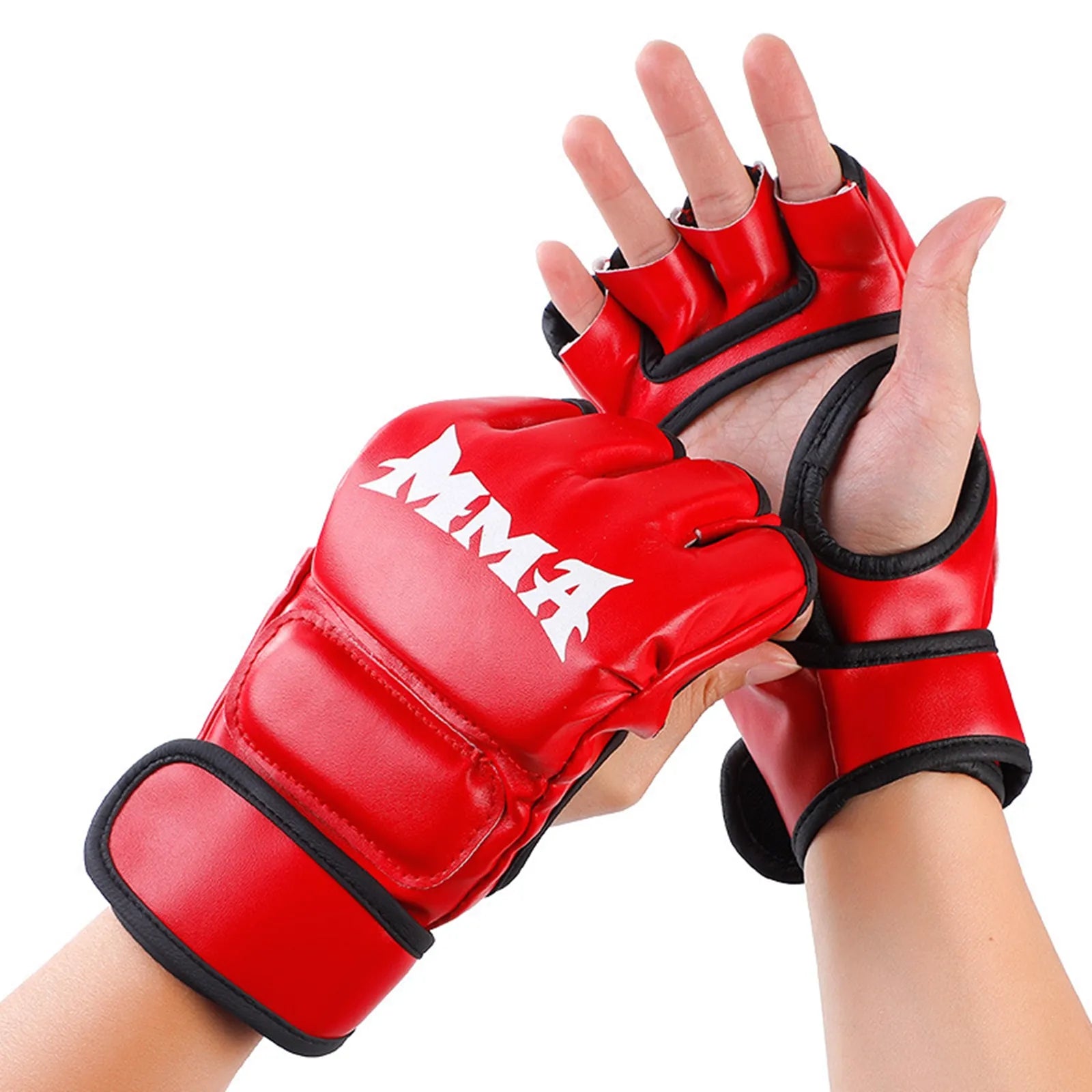 Brace Master Gants MMA Gants UFC pour Hommes et Femmes, Gants pour l' entrainement en Cuir sans Doigts, Gants de Protection Convient Combats, Boxe, Arts Martial Mixte (Medium, Rouge Brace Master Gants MMA Gants UFC pour Hommes et Femmes, Gants pour l' entrainement en Cuir sans Doigts, Gants de Protection Convient Combats, Boxe, Arts Martial Mixte (Medium, Rouge