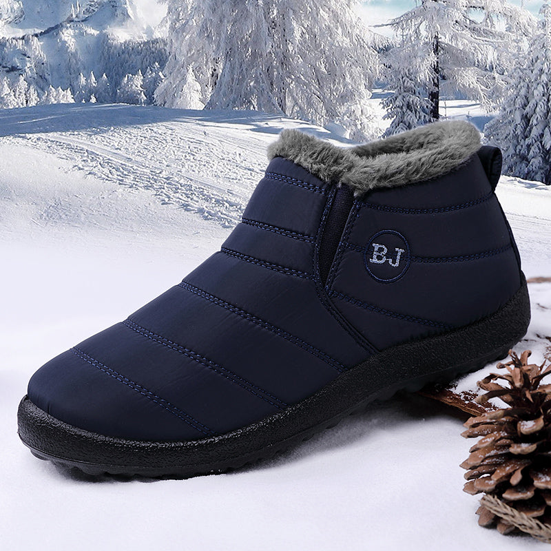 Bottines avec Fourrure Hiver Femmes - Chaude, Imperméable, Légère et Confortable