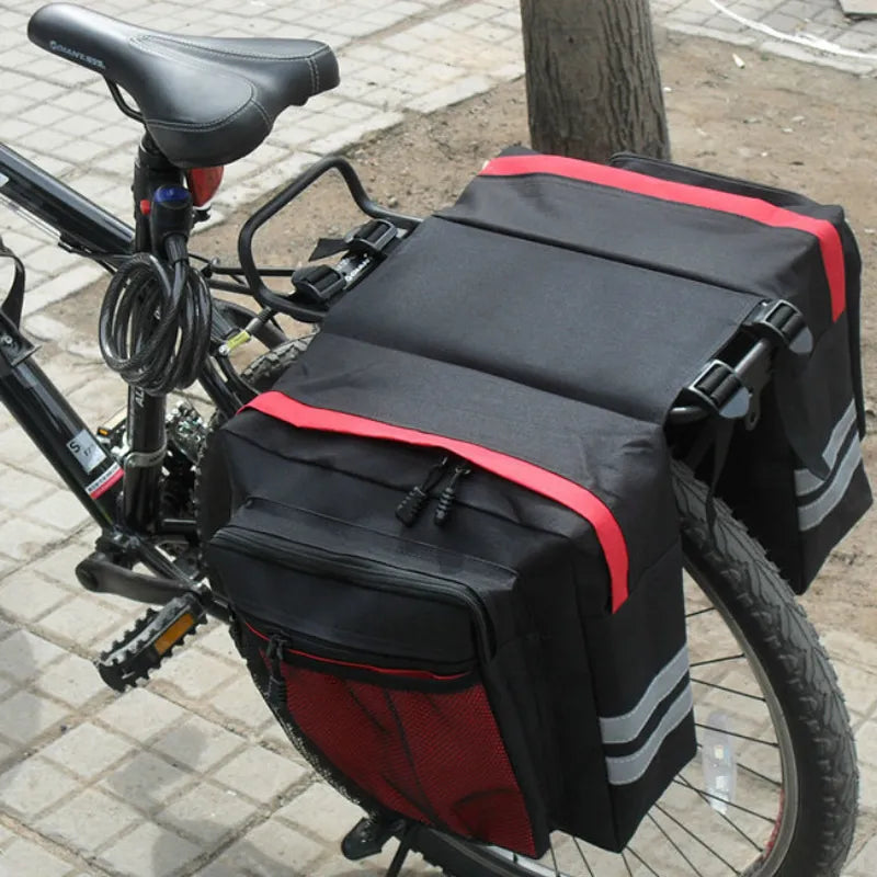 Sacoche Vélo Porte-Bagage - Sac de Rangement Arrière Vélo - Sacoche Portable, Étanche et Réfléchissante