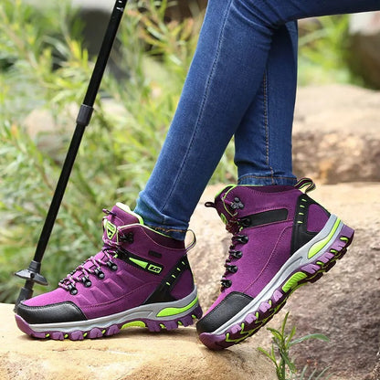 Chaussures de Randonnée Tout-Terrain pour Femmes - Imperméables, Respirantes & Antidérapantes