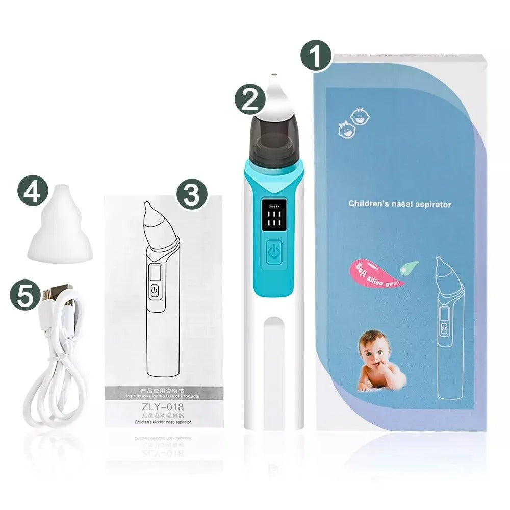 Mouche Bébé Électrique - Aspirateur Nasal avec Puissance Ajustable pour Bébé