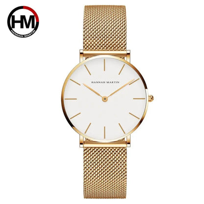 Montre à Quartz Étanche Femme - Élégance et Style Minimaliste - Marque Supérieure